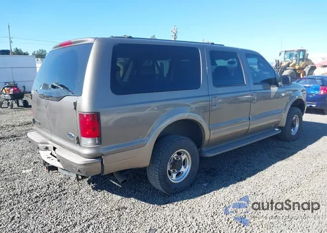 2003 Ford Excursion Eddie Bauer из США, поврежденный, VIN 1FMNU45S73EB85971